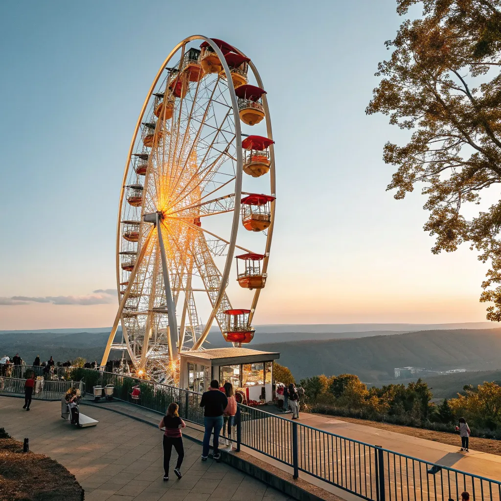 A scenic ferris wheel with wonderful views